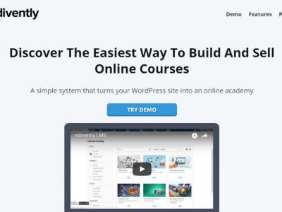 Screenshot of Edivently LMS