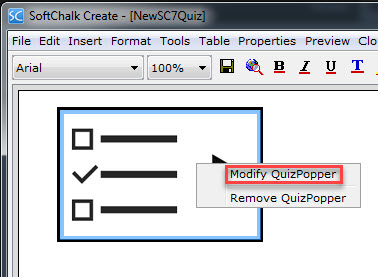 Screenshot of SoftChalk Cloud