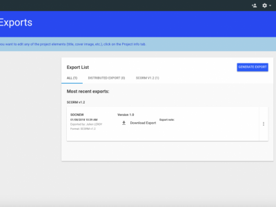 Screenshot of MyEcontentFactory