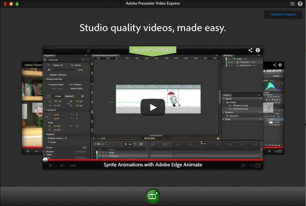 adobe presenter video express record hangouts