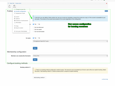 Screenshot of OpenOLAT