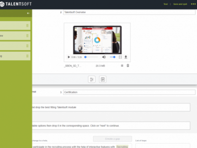 Screenshot of TalentSoft