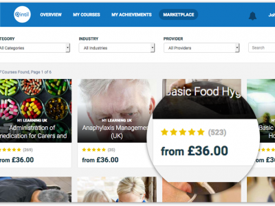 Screenshot of Qintil LMS