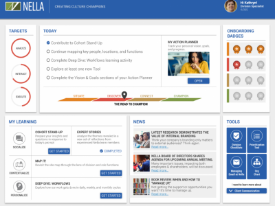 Screenshot of AllenComm Learning Portal