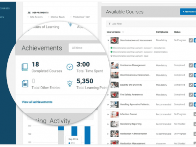 Screenshot of Qintil LMS