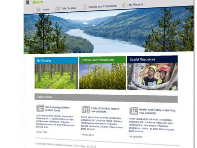 Screenshot of CourseBeam