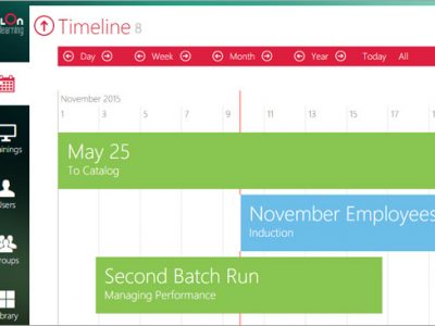 Screenshot of MelonLearning LMS