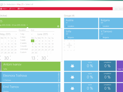 Screenshot of MelonLearning LMS