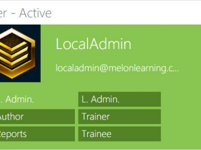Screenshot of MelonLearning LMS