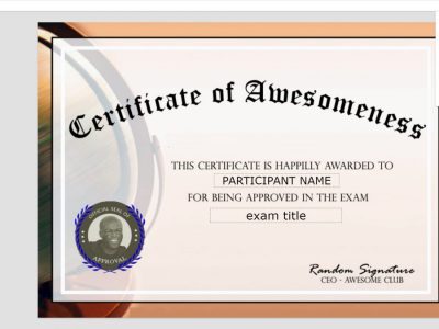 Screenshot of Online Exam Builder