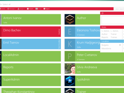 Screenshot of MelonLearning LMS