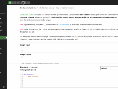 Screenshot of Stepik