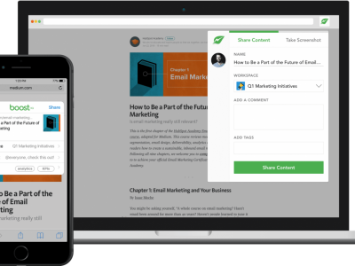 Screenshot of BoostHQ