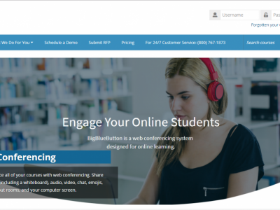 Screenshot of Flagship LMS