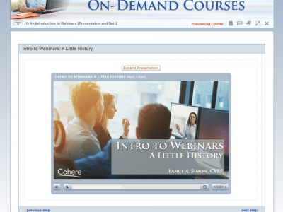 Screenshot of Classroom LMS