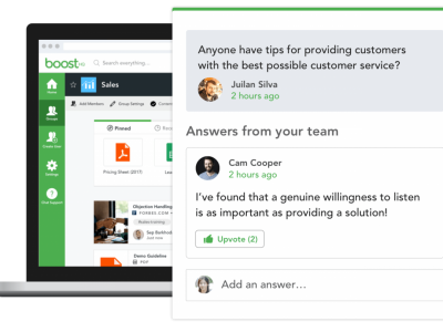 Screenshot of BoostHQ