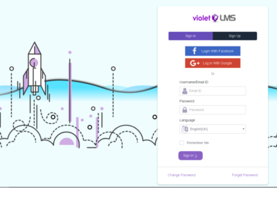 Screenshot of Violet LMS