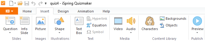 QuizMaker 9 Ribbon