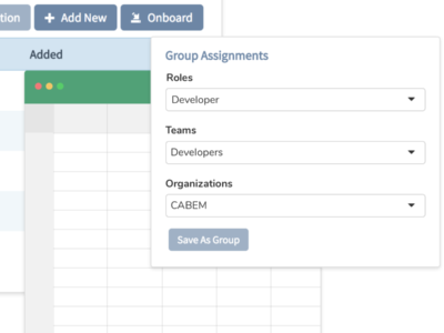 Screenshot of Competency Manager