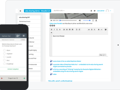 Screenshot of Edu-Sharing