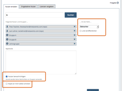 Screenshot of Edu-Sharing