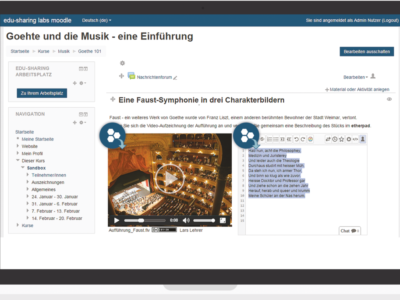 Screenshot of Edu-Sharing