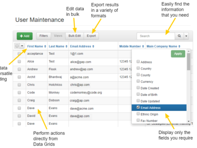 Screenshot of accessplanit