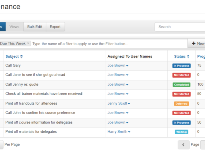 Screenshot of accessplanit