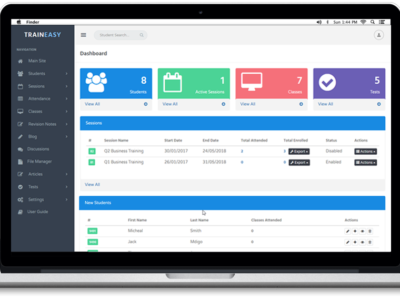 Screenshot of TrainEasy