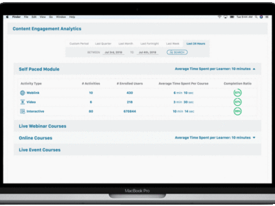 Screenshot of Disprz Learning Experience Platform