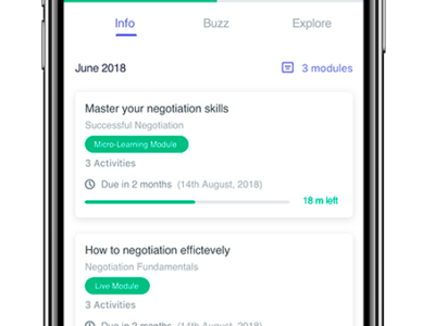 Screenshot of Disprz Learning Experience Platform