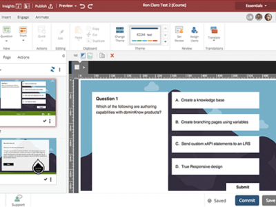 Screenshot of dominKnow | ONE