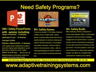Screenshot of Adaptive Training Content