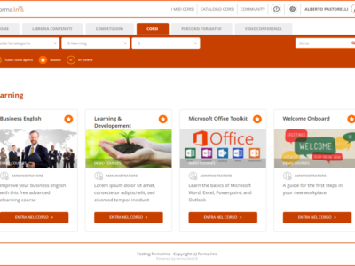 Screenshot of Forma LMS