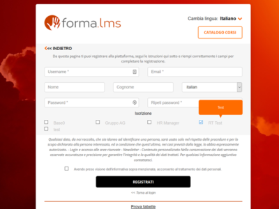 Screenshot of Forma LMS