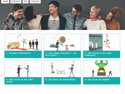 Screenshot of Claroline Connect