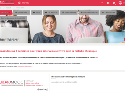 Screenshot of Claroline Connect