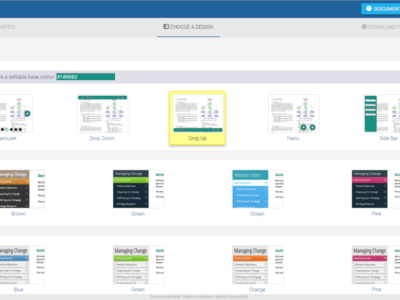 Screenshot of Course Assembler