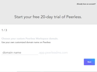 Screenshot of Peerless