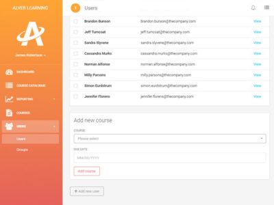 Screenshot of Alver Learning