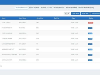 Screenshot of Pateast School Management Software