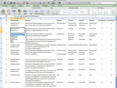 Screenshot of Exam Testing