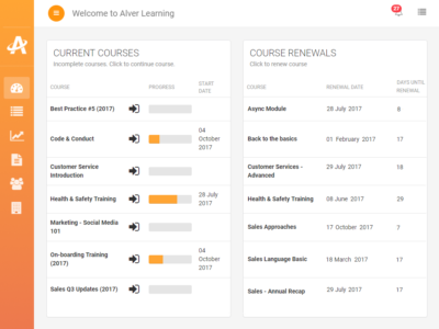 Screenshot of Alver Learning