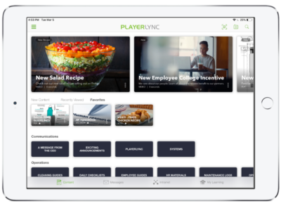 Screenshot of PlayerLync