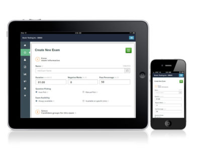 Screenshot of Exam Testing