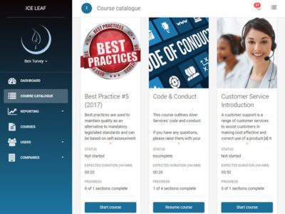 Screenshot of Alver Learning