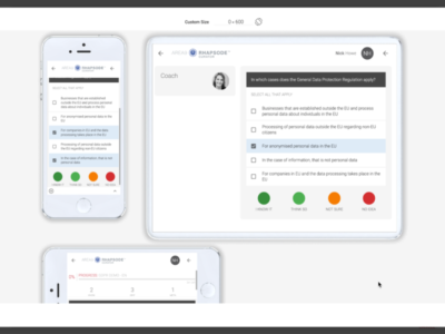 Screenshot of Area9 Rhapsode™