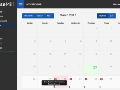 Screenshot of CourseMill