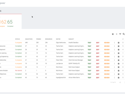 Screenshot of Area9 Rhapsode™