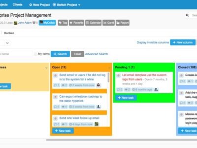Screenshot of MyCollab